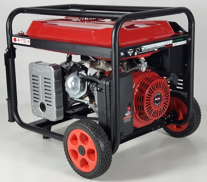 Fusinda 7kw Electric Gasoline Generator Set with Handle and Non Flat Wheels